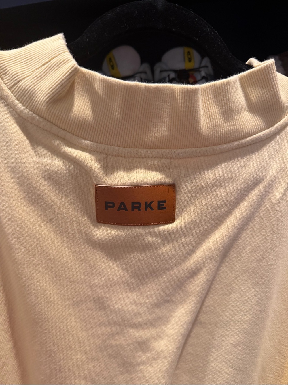 Parker Soft Cream Terry Crewneck Sweatshirt